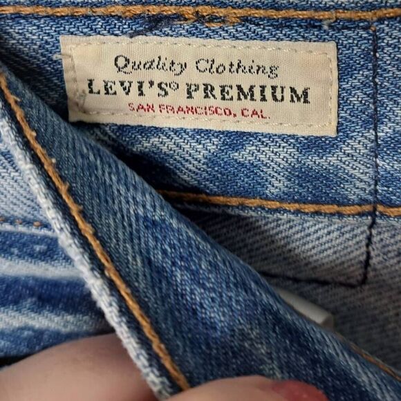Levi's Premium 501 Women's Skinny Jeans in Can't Touch This Medium Wash size 25 - Picture 9 of 11